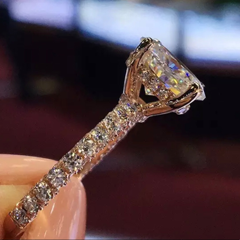 Elegant Crystal Rhinestones Ring Alloy Rose Gold 25$